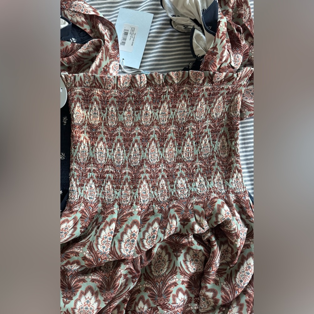 NWT Hill House Ribbon Ellie Nap Dress Sage Pinecone - Picture 3 of 9